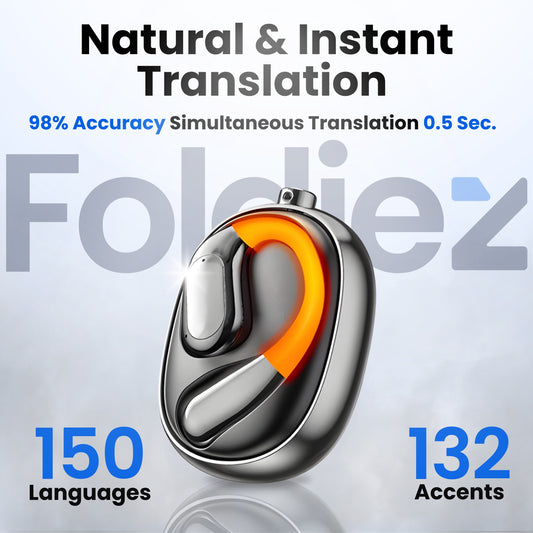 Foldiez™ AI Translation Earbuds