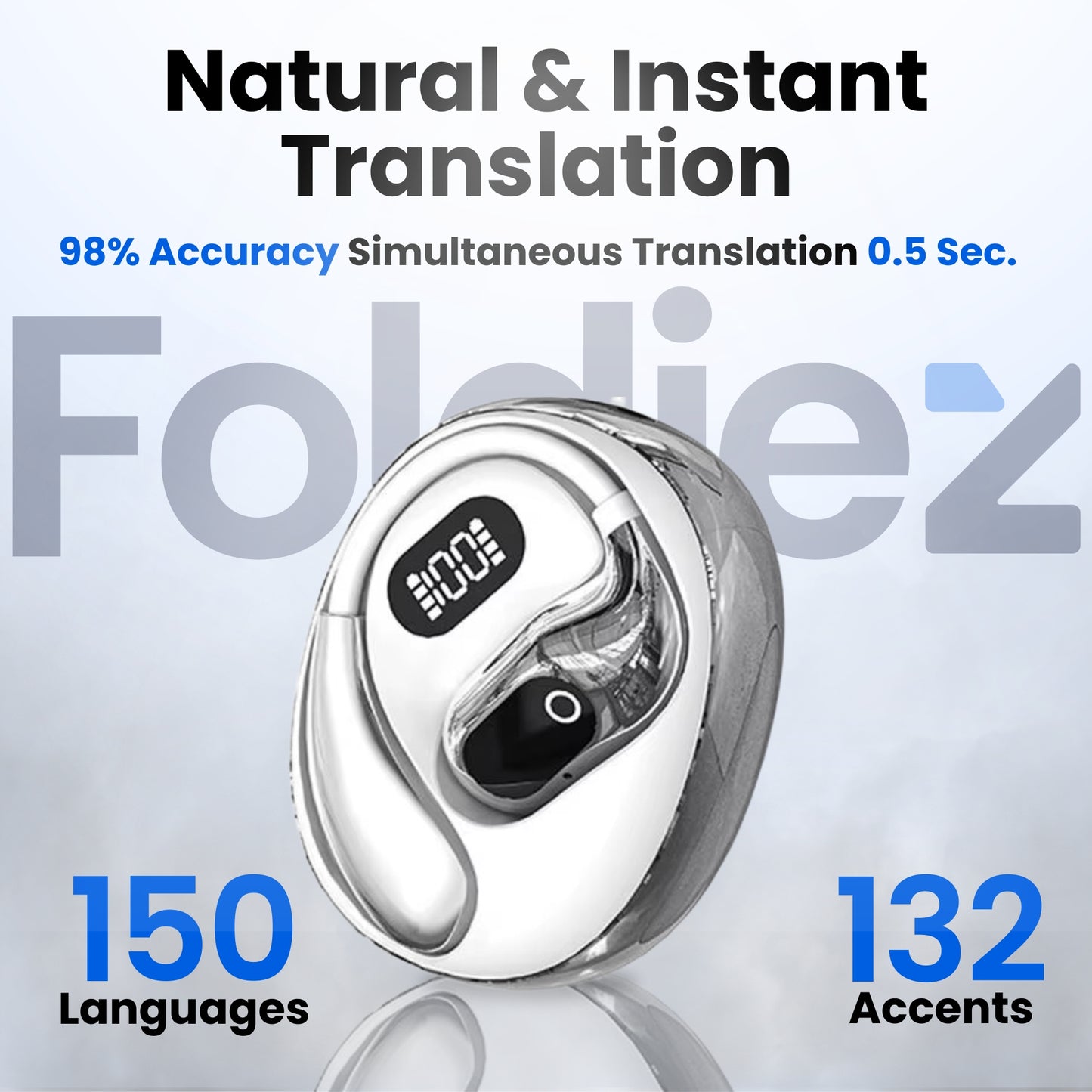 Foldiez™ AI Translation Earbuds